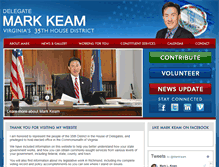 Tablet Screenshot of markkeam.com
